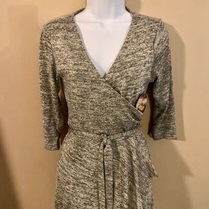 Beige wrap dress new
